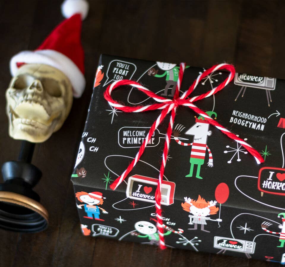 Wrapping Paper - Retro Killer Gift Wrap (8ft Roll)