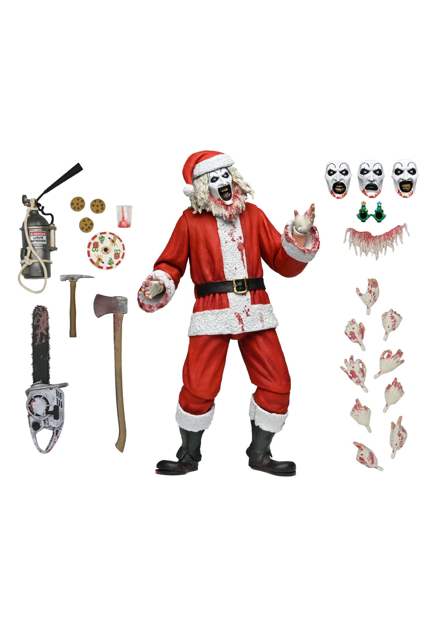 Terrifier 3 - Ultimate Bloody Santa Suit Art the Clown 7" Scale Action Figure (PRE-ORDER)