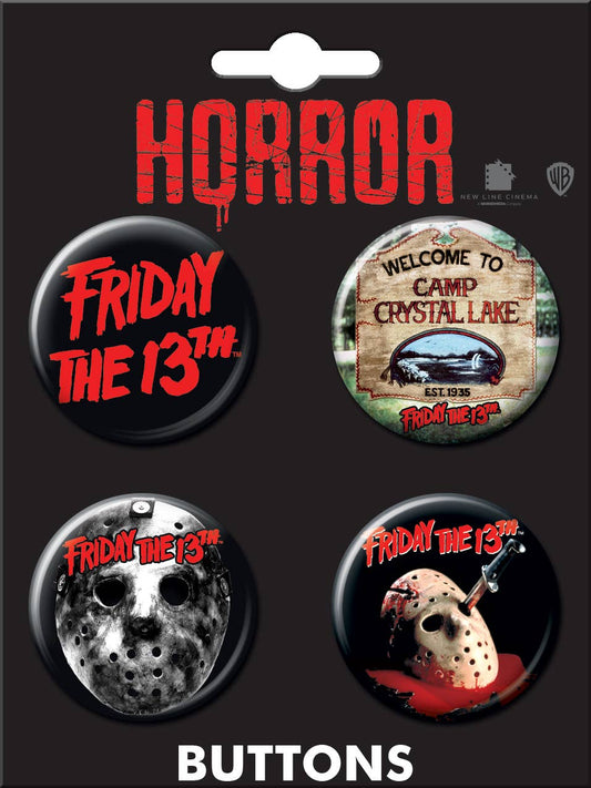 Friday the 13th Button Set