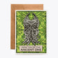 CARDS - "Ancient One" Tiki Cthulhu Birthday Card