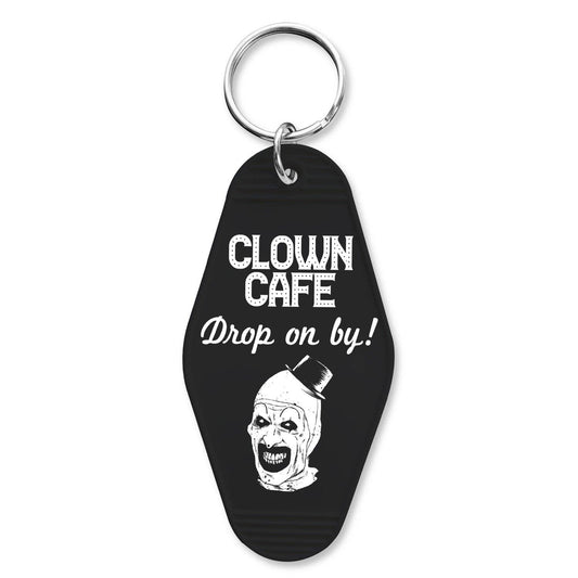 KEYCHAINS - Clown Cafe Drop on By Keychain