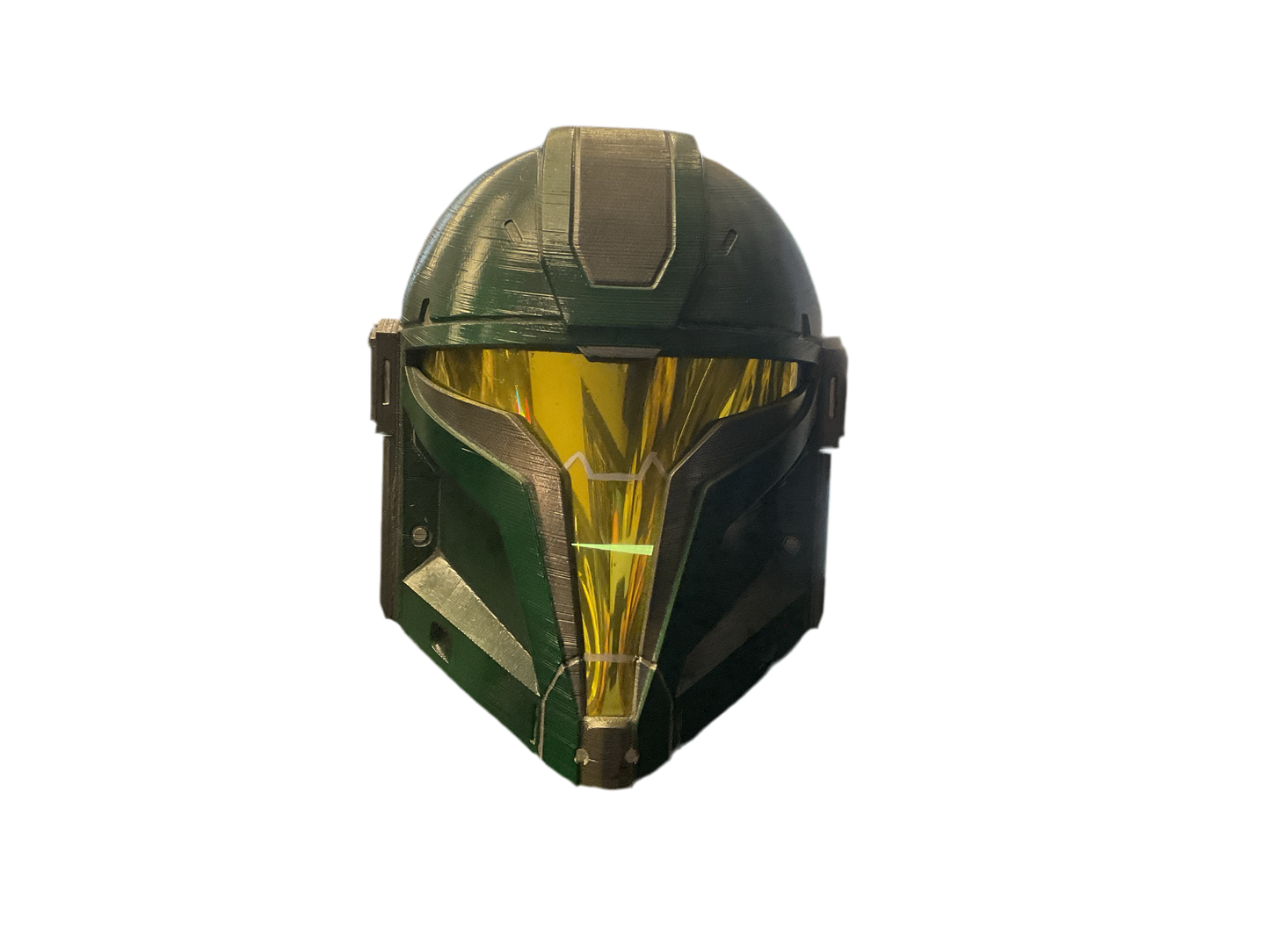 3D PRINTED MASK - Halo Mandalorian Crossover Helmet 3D Printed Mask