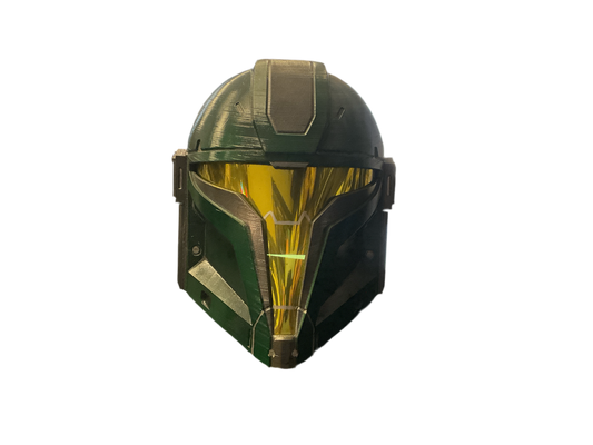 3D PRINTED MASK - Halo Mandalorian Crossover Helmet 3D Printed Mask