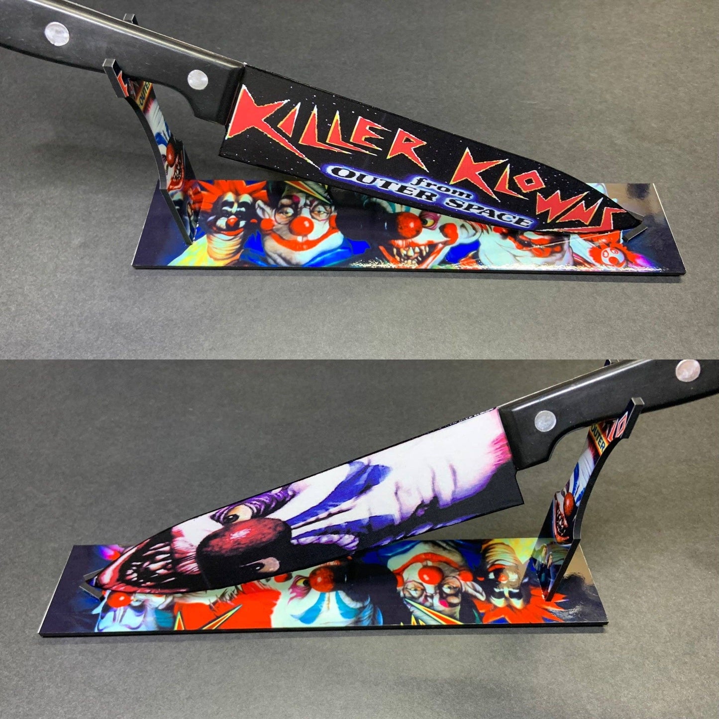 KNIFE - Killer Clowns From Outer Space Knife With Sublimated Stand
