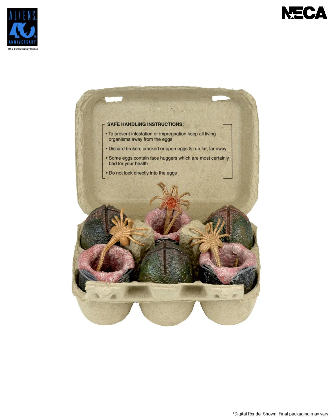 Aliens - 40th Anniversary Carton of Alien Eggs 6-Pack Accessory Pack (PRE-ORDER)