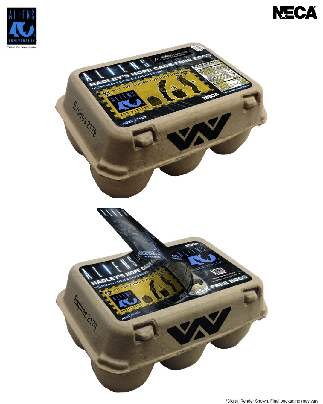Aliens - 40th Anniversary Carton of Alien Eggs 6-Pack Accessory Pack (PRE-ORDER)