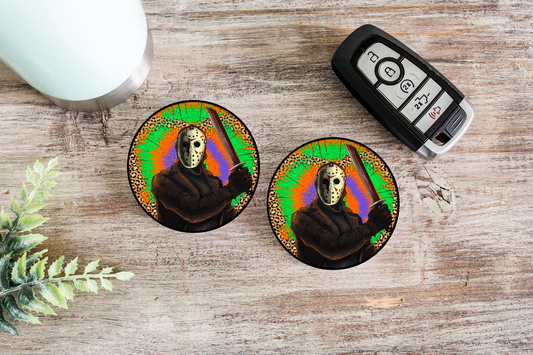 Friday the 13th Car Coaster Set