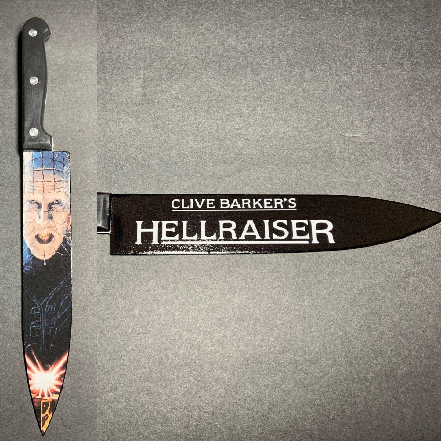 KNIFE - Hellraiser 1987 Pin Head Clive Barker Knife With Sublimated Stand