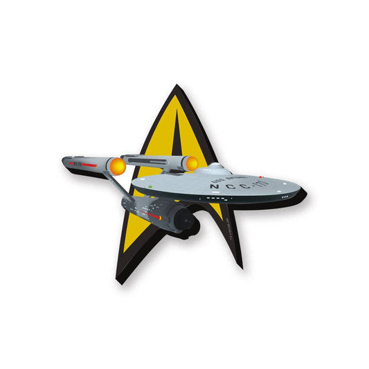 MAGNETS - Star Trek Ship & Logo Funky Chunky Magnet