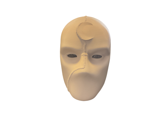 3D PRINTED MASK - Moonlight with Light-Up Eyes 3D Printed Mask