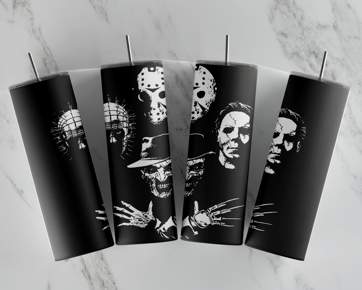 Black And White Killer Tumbler