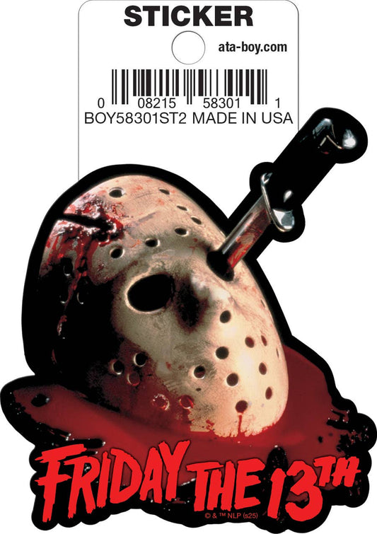 Friday The 13th Mask Die Cut Sticker