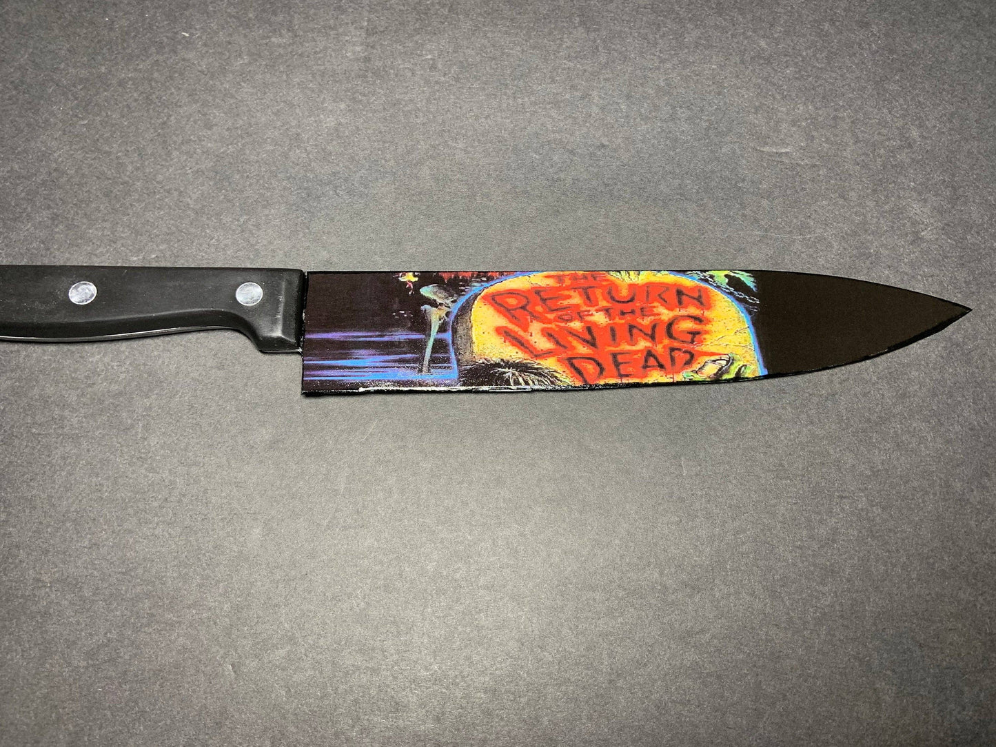Return of the Living Dead Kitchen Knife With Sublimated Stand