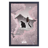 Godzilla "Blossoms" Framed Print