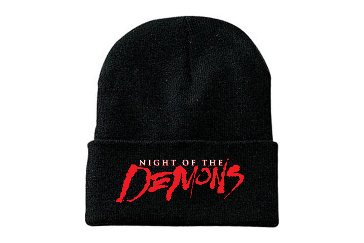 "Night Of The Demons" Embroidered Beanie Hat