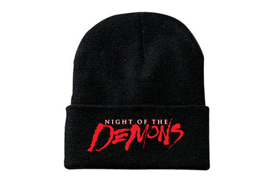 "Night Of The Demons" Embroidered Beanie Hat