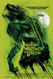 American Werewolf Metal Sign A5 Framed