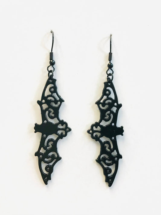 EARRINGS - Black Bat Earrings