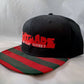 "Nightmare on Elm Street" Pattern Snapback Hat