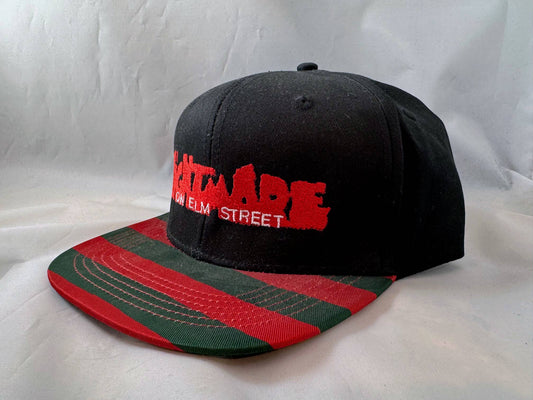 "Nightmare on Elm Street" Pattern Snapback Hat