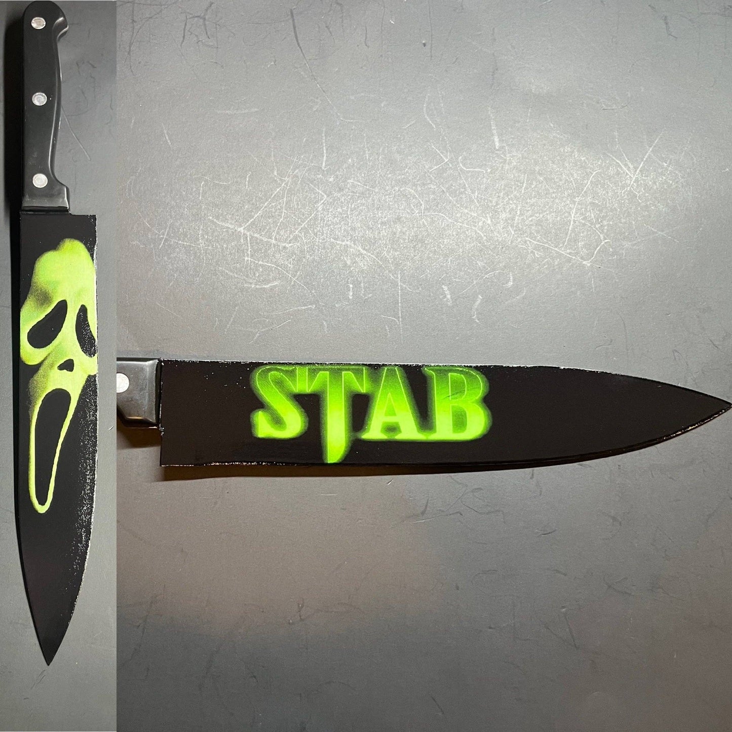 KNIFE - STAB From Scream Movie Knife With Sublimated Stand