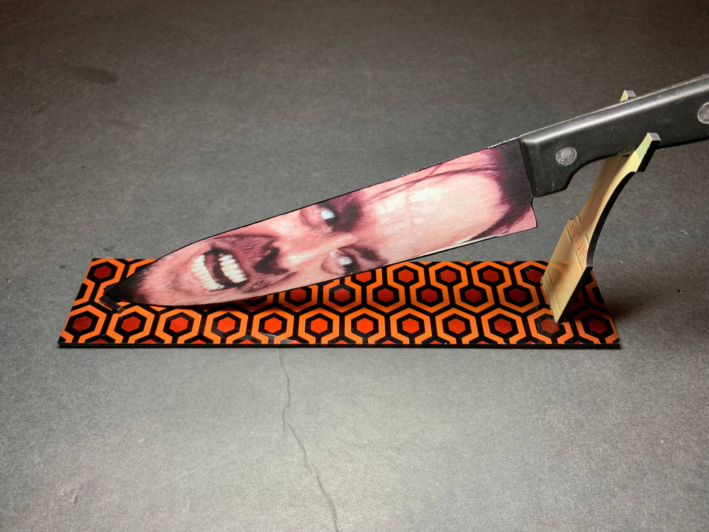 KNIFE - The Shining Stanley Kubrick Kitchen Knife With Sublimated Stand