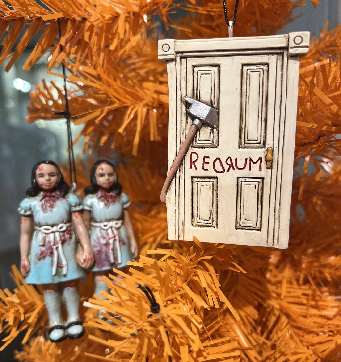 "Murder Door" with an Axe Ornaments