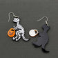 EARRINGS - Halloween Skeleton Dinosaur Pumpkin Dangle Earrings