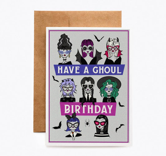 CARDS - " Have A Ghoul Birthday" Ghoulfriend's Birthday Card