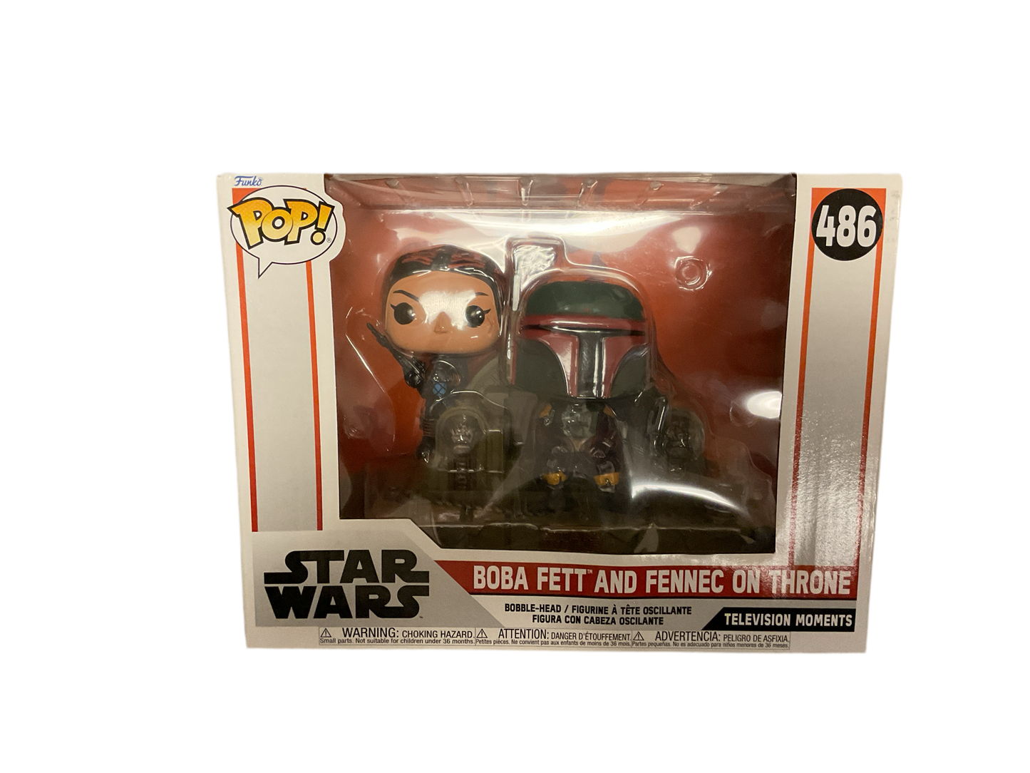 FUNKO POP! - Boba Fett & Fennec on Throne " Star Wars The Mandalorian" Collectible Figure