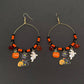 EARRINGS - Halloween Glass Beads Dangle Earrings