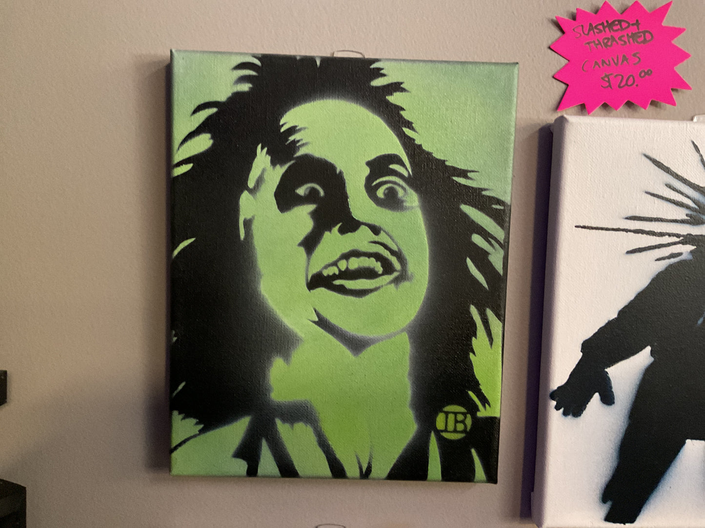 PAINTED CANVAS BY SLASHED AND THRASHED
