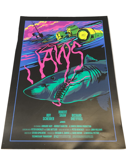 CASALE STUDIOS BLACKLIGHT POSTERS - JAWS