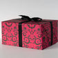 Wrapping Paper - Skull Damask Gift Wrap - Red (8ft Roll)
