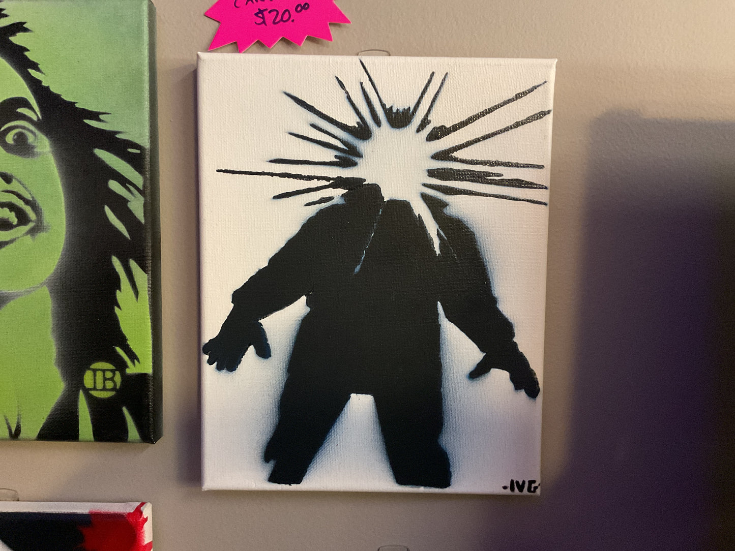 PAINTED CANVAS BY SLASHED AND THRASHED