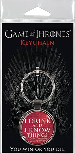 KEYCHAINS - Game of Thrones Drink and Know Things Keychains