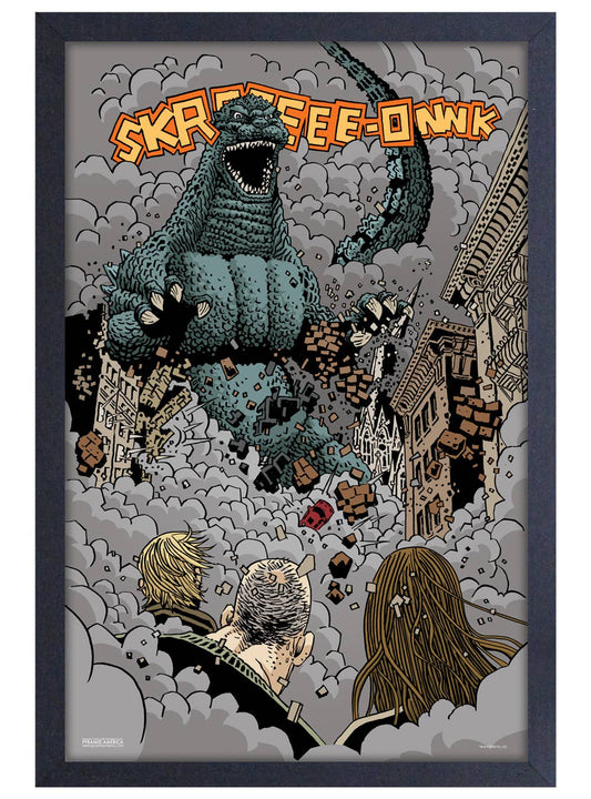 Godzilla "Skreee" Framed Print