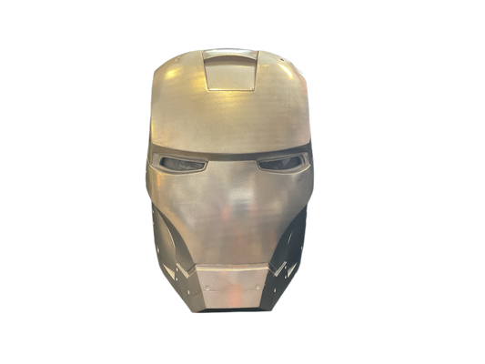 3D PRINTED MASK - Chrome Ironman with Light-up Eyes 3D Printed Mask