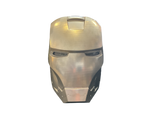 3D PRINTED MASK - Chrome Ironman with Light-up Eyes 3D Printed Mask