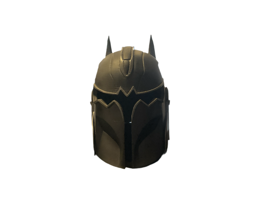 3D PRINTED MASK - Batman Mandalorian Crossover Helmet 3D Printed Mask