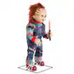 CHUCKY ANIMATRONIC- 3.5 ft. Animated LED Scarred Chucky Doll H38