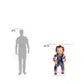 CHUCKY ANIMATRONIC- 3.5 ft. Animated LED Scarred Chucky Doll H38