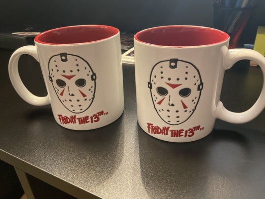 MUG - FRIDAY THE 13TH RED AND WHITE 20 OZ