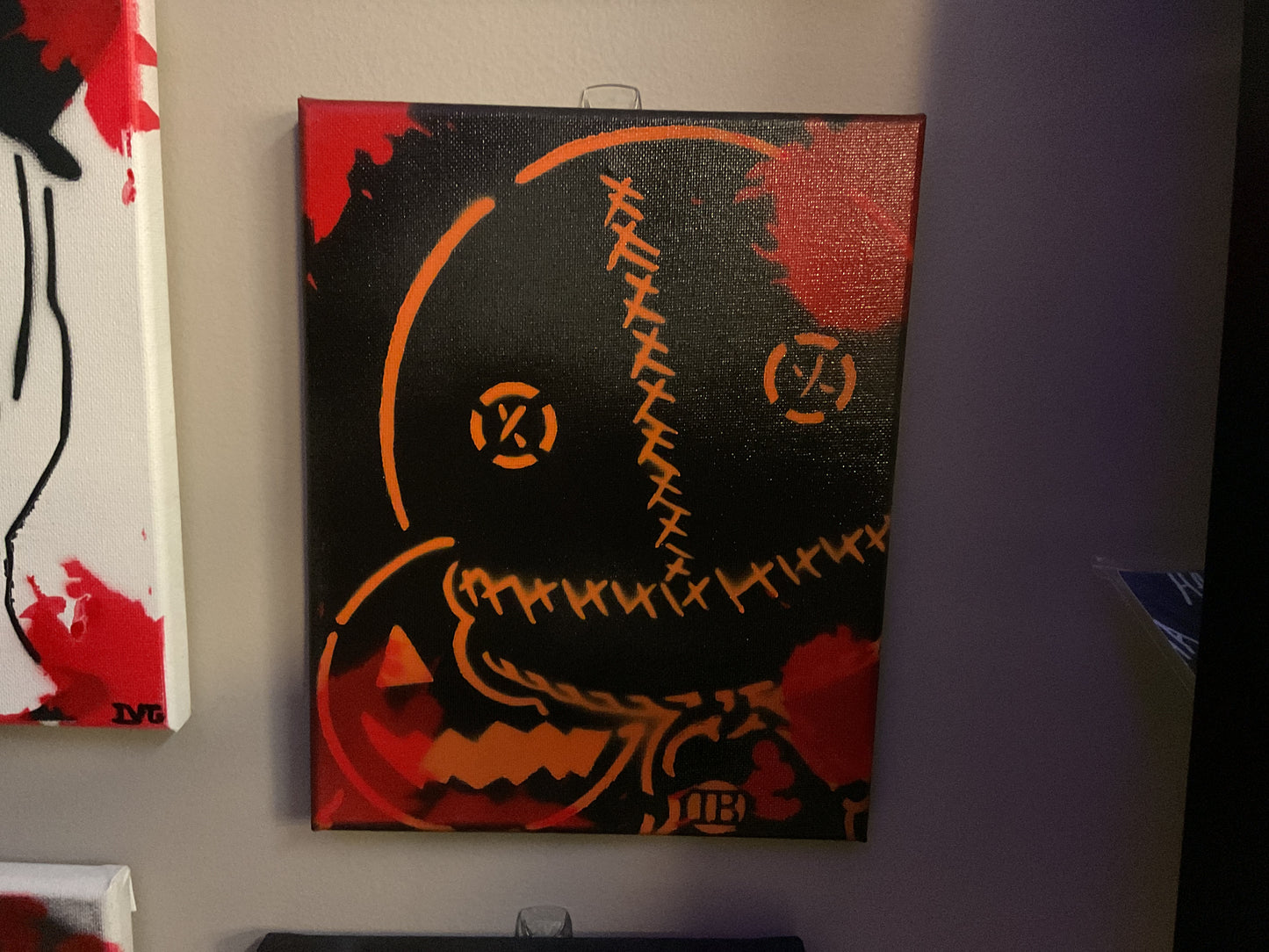 PAINTED CANVAS BY SLASHED AND THRASHED