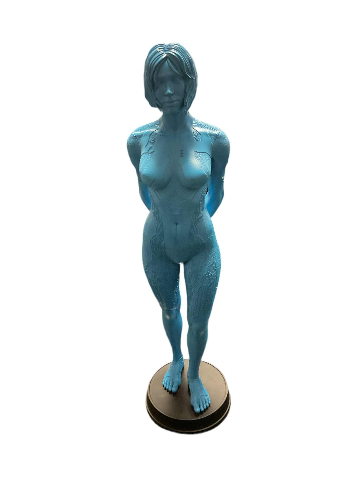 3D Print STATUE -  HALO 4 Cortana Blue 3D Printed Statue