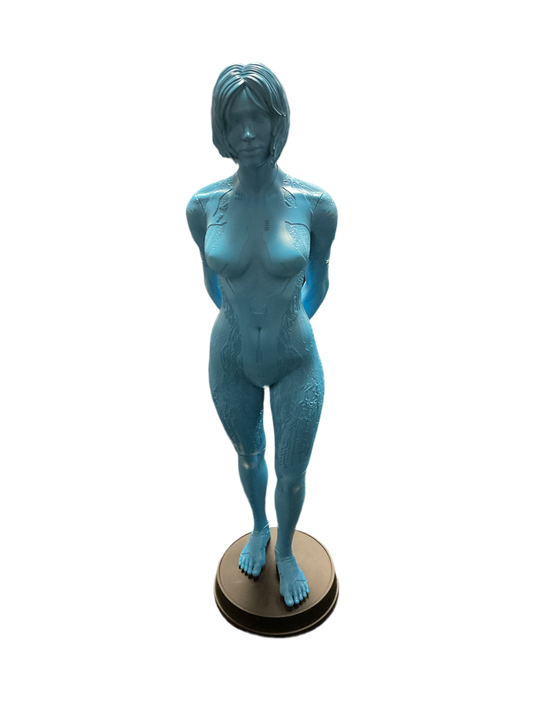 3D Print STATUE -  HALO 4 Cortana Blue 3D Printed Statue
