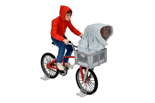 NECA E.T. The Extra-Terrestrial - Elliott & E.T. on Bicycle (40th Anniversary) 7" Scale Action Figure
