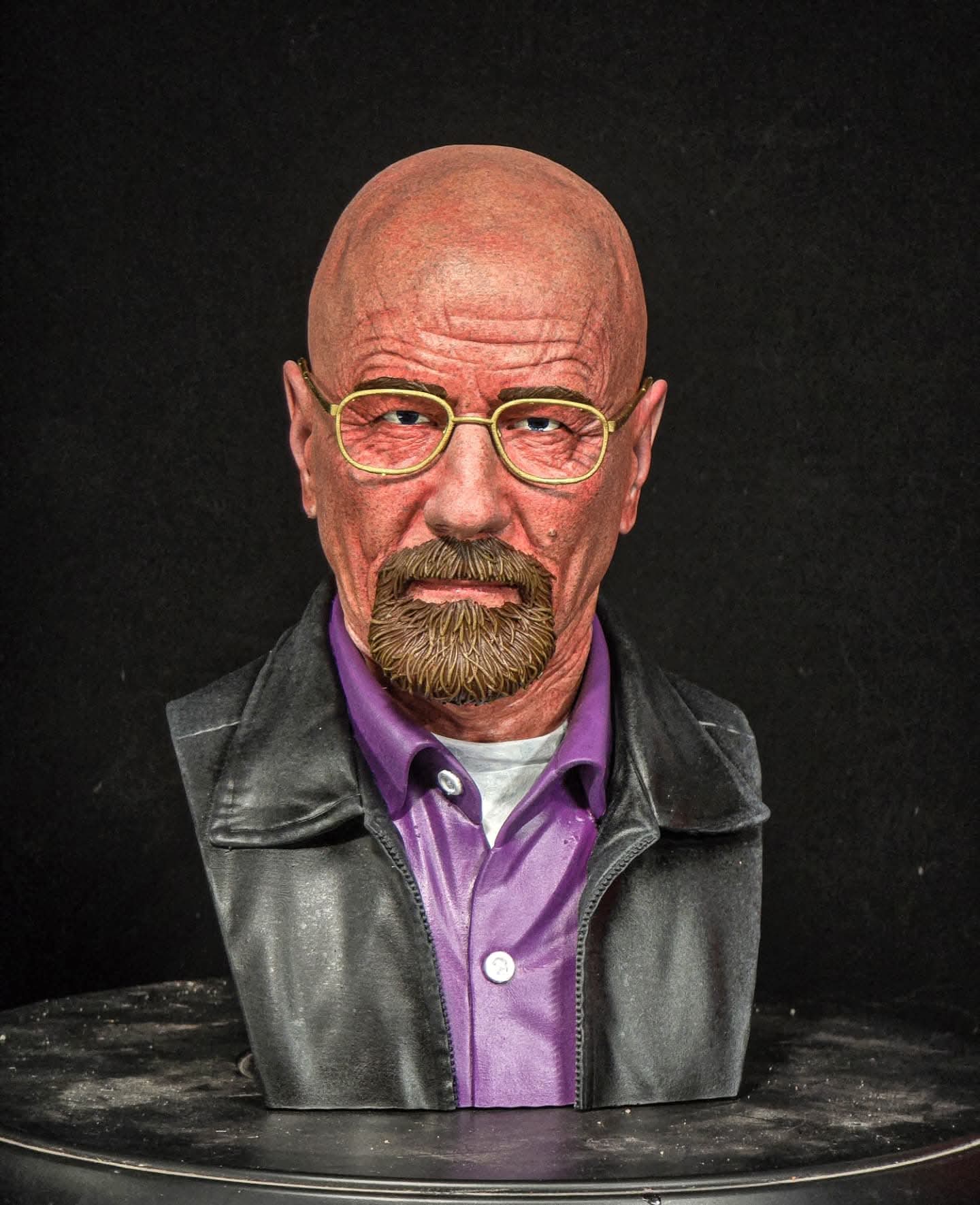 3 D PRINTED - Breaking Bad Walter White Bust