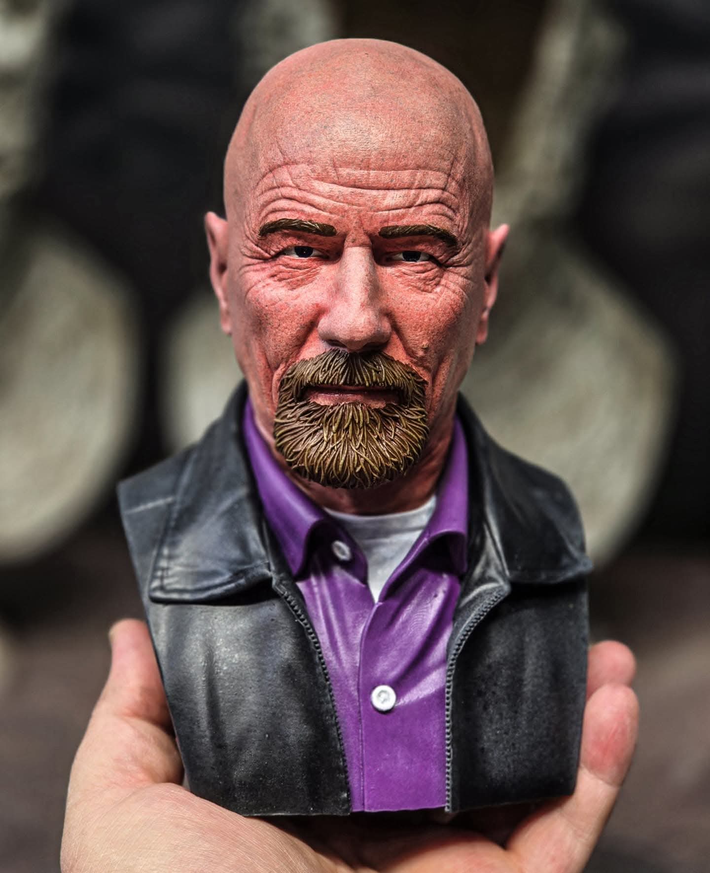 3 D PRINTED - Breaking Bad Walter White Bust