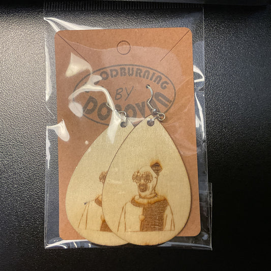 EARRINGS - ART The Clown with Glasses "Terrifier"
